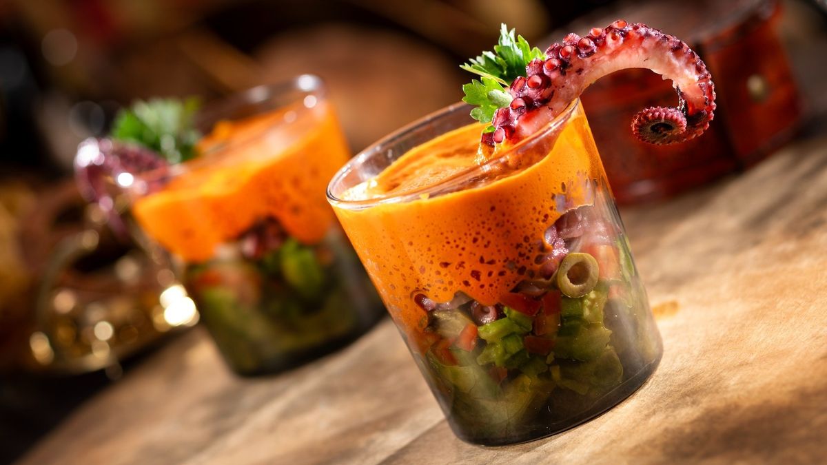 Kraken’s Catch es el nombre de esta ensalada fría que contiene tentáculos de pulpo.