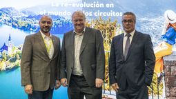 Luis González Guzmán, delegado comercial en América Latina; Johan Tyren, director general de Kannak; y Malik Alkarea, director comercial de Kannak.  