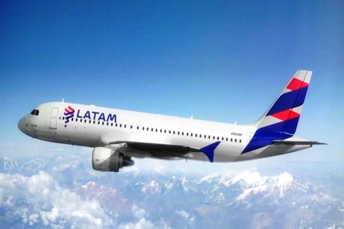 Uno de los aviones Airbus de LATAM Airlines.