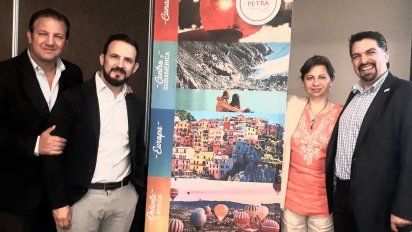 Roberto Trauwitz, director general de Pe-Tra Operadora; Pepus Trauwitz, Ophelia Ramirez y Paul Orizaga.