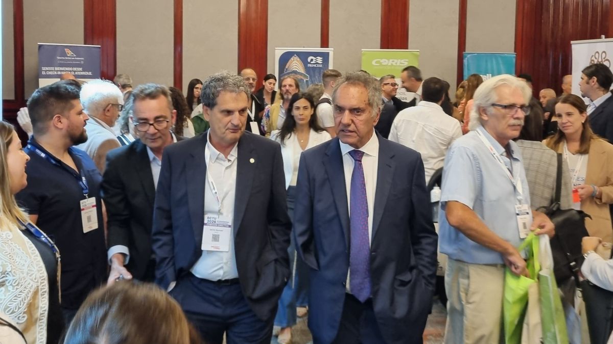 Daniel Scioli recorre los pasillos de ECTU 2026.