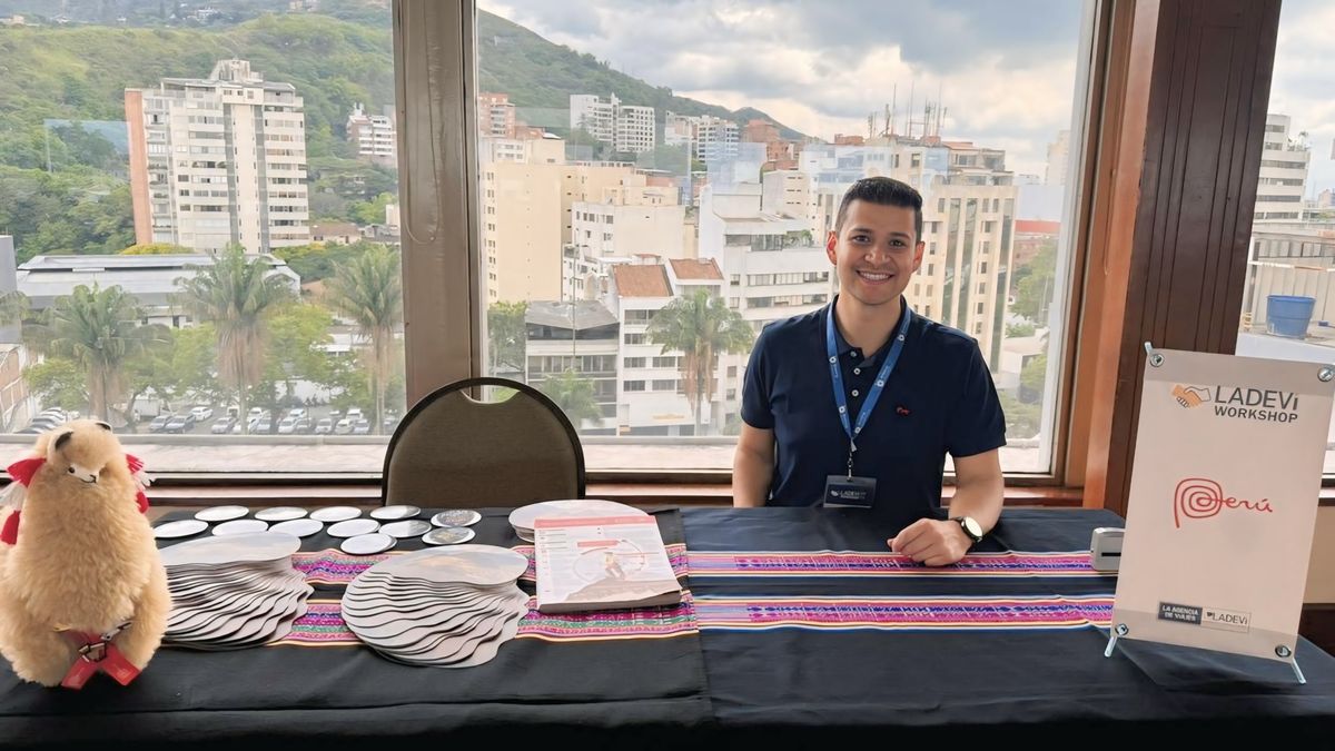 Jonathan Baquero, especialista de turismo e imagen de PromPerú en el marco del Ladevi Workshop.