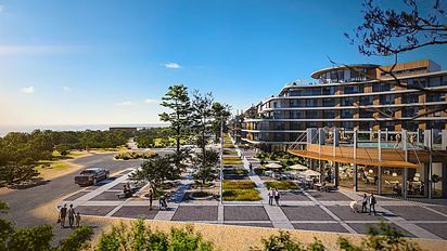 Boceto del nuevo hotel de Meliá Hotels International en Costa del Este.