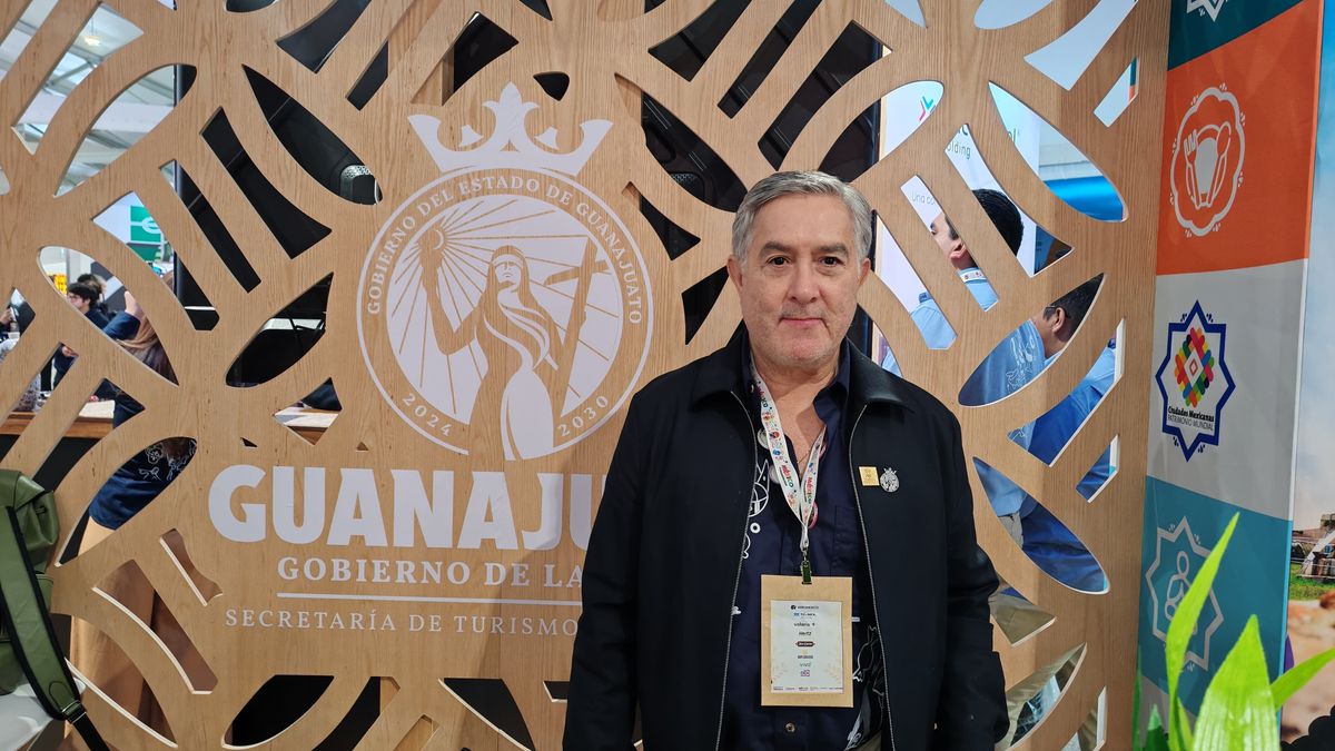 Luis Alberto Espinoza Orozco, presidente del Consejo de Turismo de la Ciudad de Guanajuato, en Tianguis Turístico 2025.