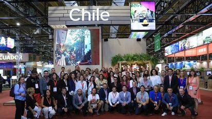 La delegación de Chile en WTM Latin America 2023.&nbsp;