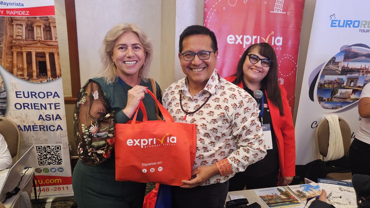 Exprivia sorteó merchandising para los agentes que visitaron su espacio de expositor.