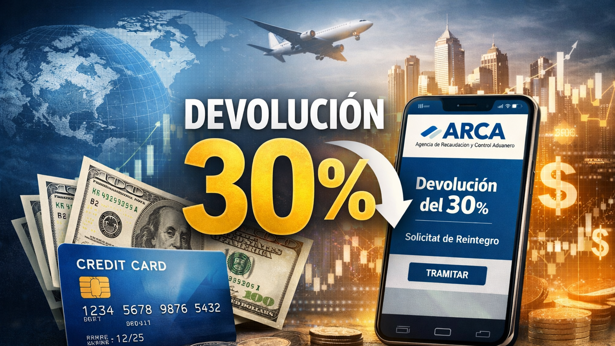 Devolución del 30% del dólar tarjeta: ARCA habilitó el trámite para recuperar consumos en dólares de 2025.