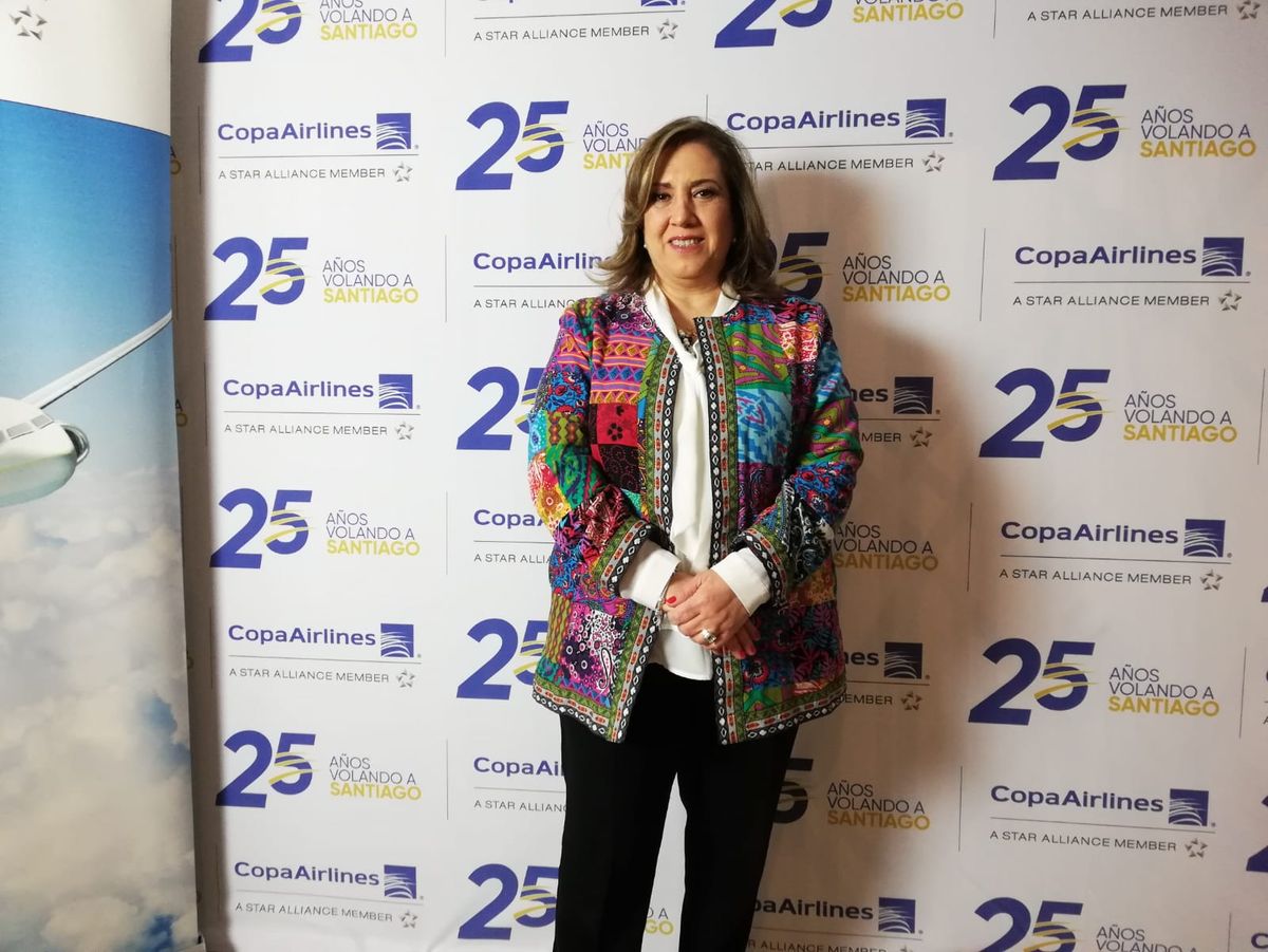 Luz María Peña, gerenta general de Copa Airlines en Chile.