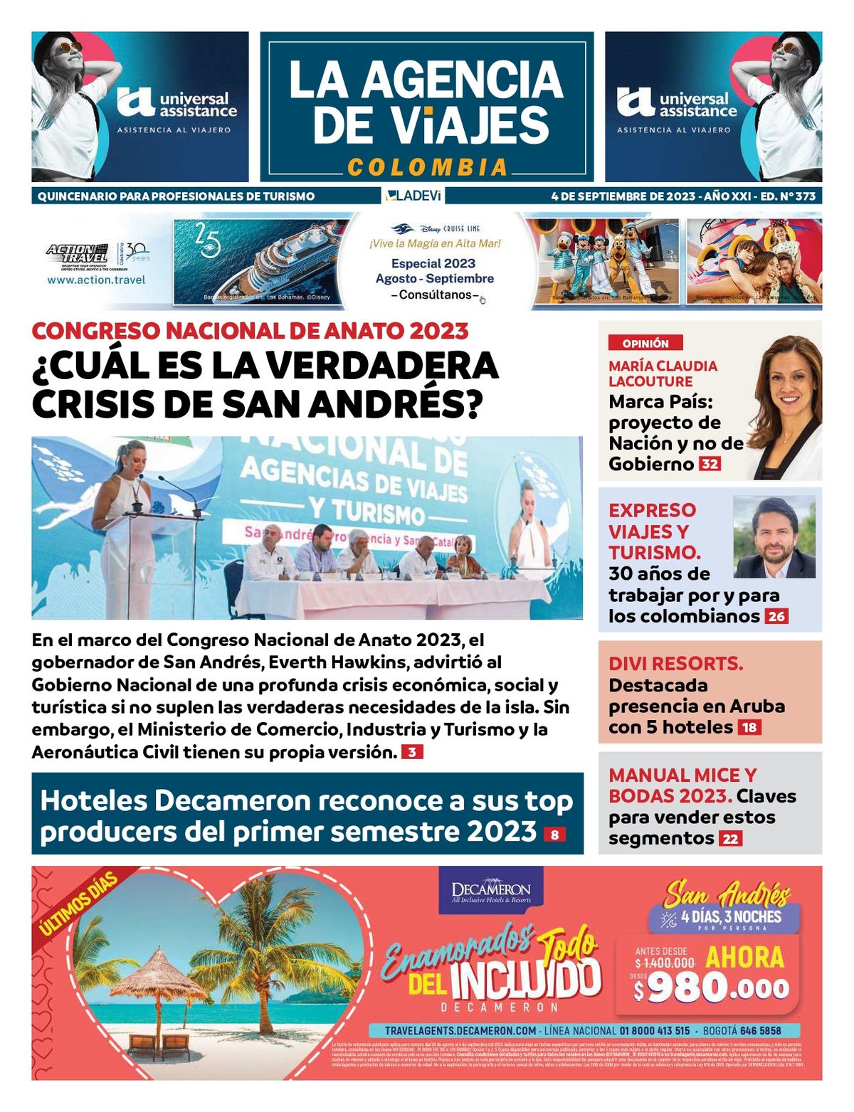 Revista La Agencia de Viajes, edición #373.