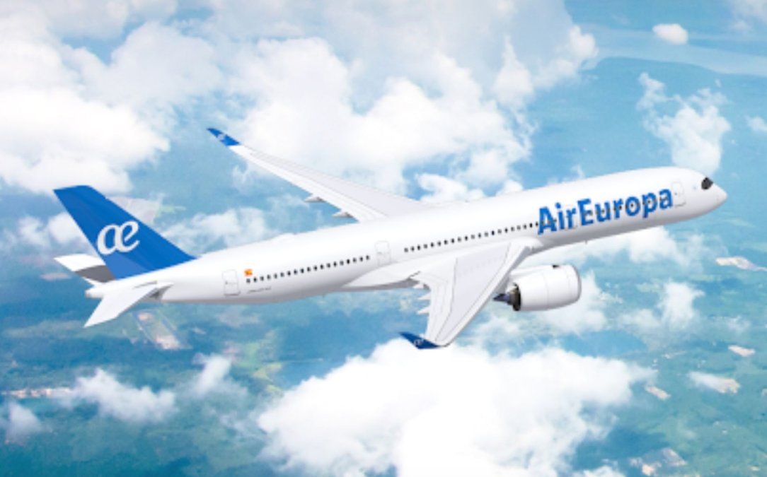 Render de cómo se verán los Airbus A350 de Air Europa.