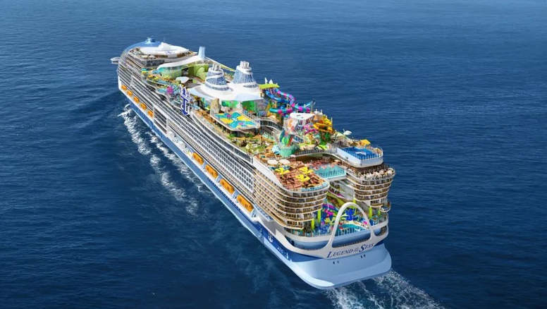 Legend of the Seas, el flamante barco de Royal Caribbean que debutará a mediados de 2026.