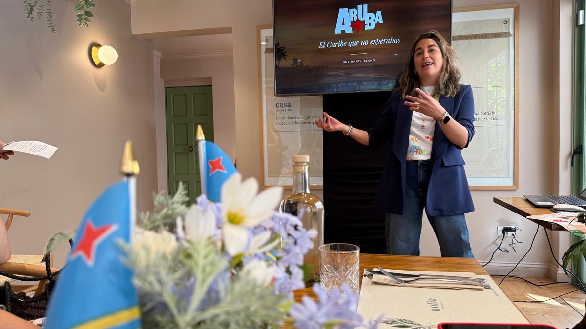 María José Lizama, encargada de la autoridad de turismo de Aruba en Chile.