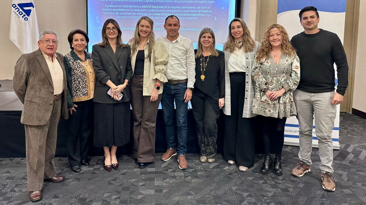 Jairo Orlando Sánchez de Omnitours Colombia; María Victoria Castilla Campos de Viajes Coopava; Andrea Céspedes de Student Travel Center Ltda; Paula Cortés Calle, presidente ejecutiva de Anato; ldemar Acuña Marín de Planetour; Alicia Maldonado Copello de Global Mercado del Turismo; Juliana Hurtado de Paideia Destinos y Cultura; Luz Stella Larrotta: Proyectos Corpecol y Carlos Andrés Daza de Paipa Tours
