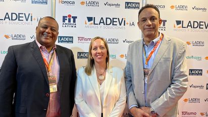 Fouad Ousaid, gerente Marruecos; Yanina Núñez, directora de Soulreps; Mohamed Mossad, director general Exotic Tours and Travel.