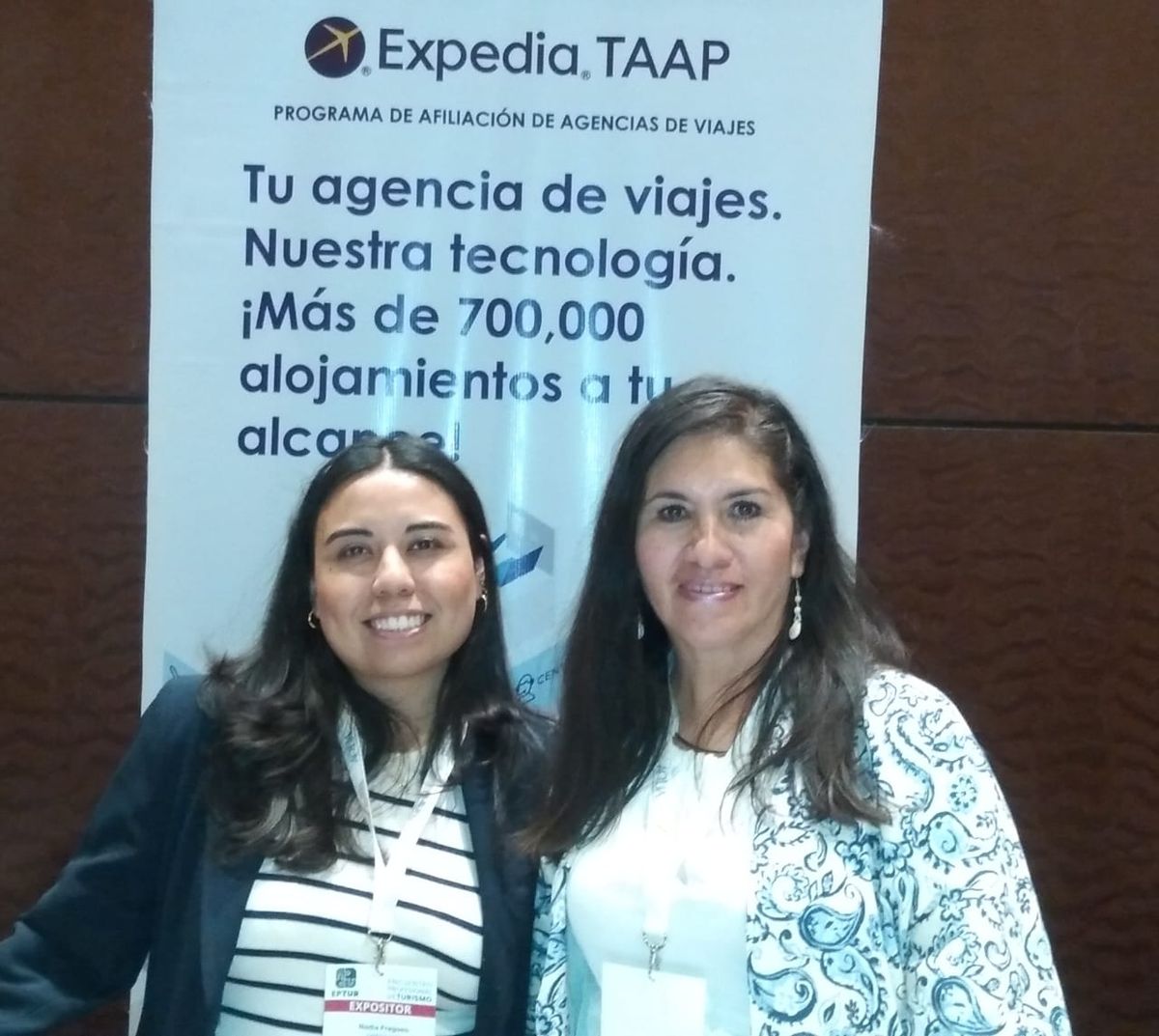 Expedia participa de EPTUR 2023 promocionado su plataforma Expedia TAAP para agencias de viajes.