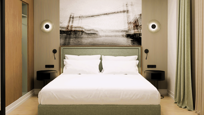 Una de las habitaciones de los nuevos Eurostars que abrirán sus puertas en el País Vasco.