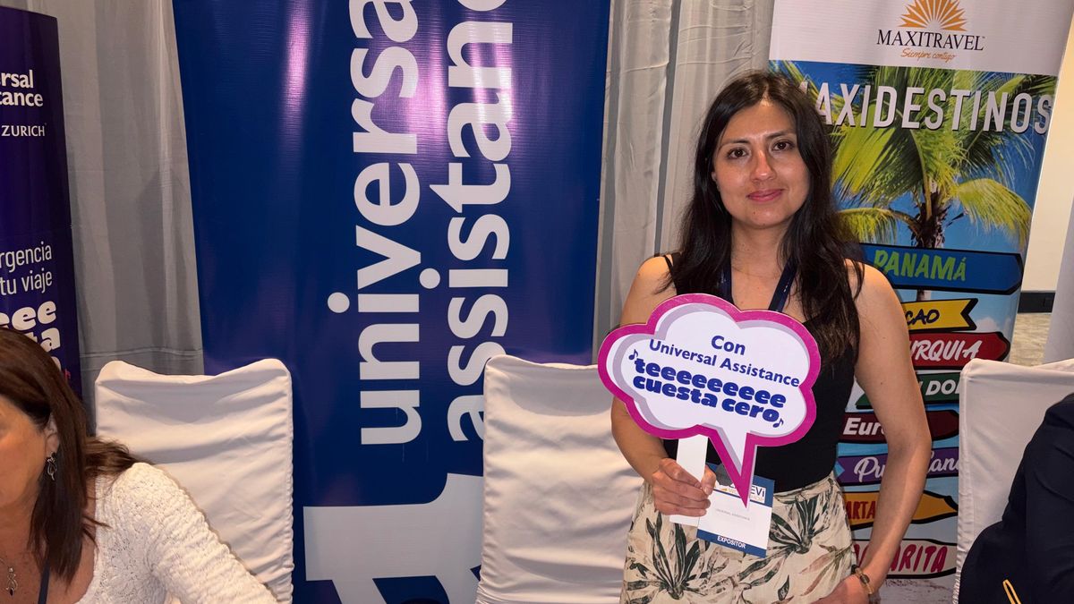 Jimena Guerra, representante de Ventas de la asistencia al viajero Universal Assistance, en los Ladevi Workshop.