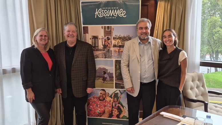 Kissimmee en Buenos Aires: Micaela Poole, DT Minich, Alex Obaditch y Alicia Nogueira.
