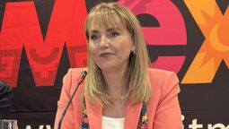 Gloria Guevara Manzo, esta semana en una rueda de prensa por su candidatura a liderar ONU Turismo.