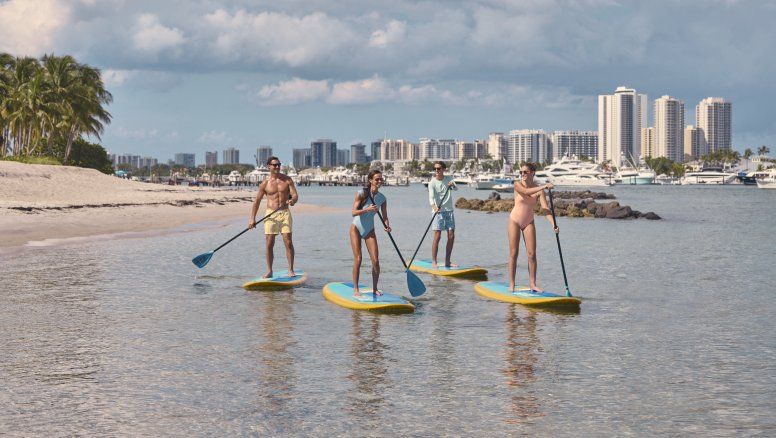 The Palm Beaches alberga 47 millas de playas a lo largo del OcéanoAtlántico.