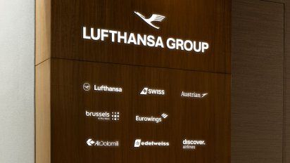 La nueva imagen del grupo Lufthansa con todas sus aerolíneas integrantes.