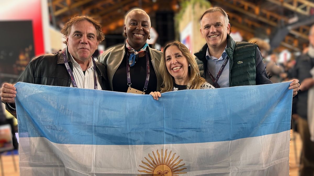 Fernando Sirimarco (Matrícula de Turista), Beatriz Alves (Atout France), María Graciela Bruno (Piamonte) y Vincent Chevalier (Equinoxe).