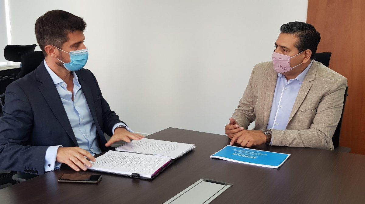 Sebastián Giobellina y Ricardo Sosa coordinaron acciones para desarrollar en Fitur.