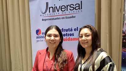 Parte del equipo Universal de Viajes, incluida Cecilia Paredes.&nbsp;