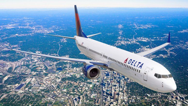 Así se vería un Boeing B-737MAX 10 con los colores Delta Air Lines.