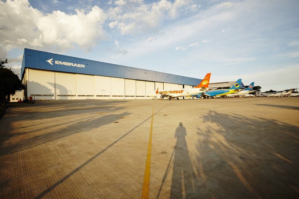 Instalaciones de Embraer en Sao Jose dos Campos, Brasil.