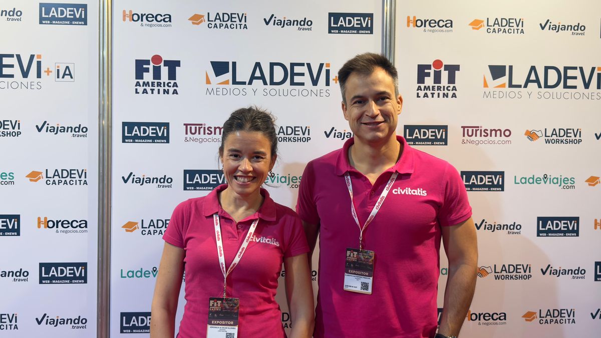Verónica de Iscar Alonso, directora B2B de Civitatis; y Alberto Gutiérrez Pascual, CEO de la compañía.&nbsp; 