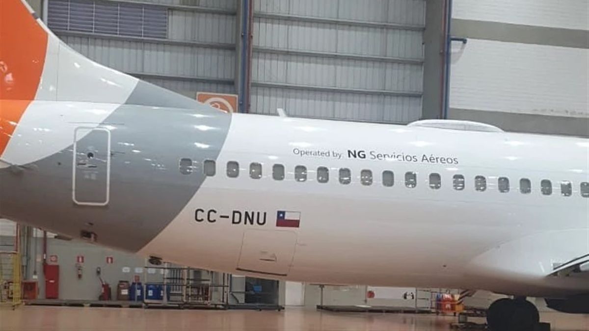 El avión que encendió la noticia sobre la expansión de Grupo Abra en Chile. 