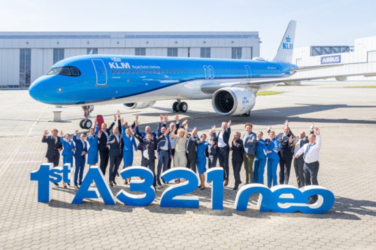 KLM cuenta en su flota con flamantes equipos Airbus A321neo. - Ladevi Medios y Soluciones KLM cuenta en su flota con flamantes equipos Airbus A321neo.