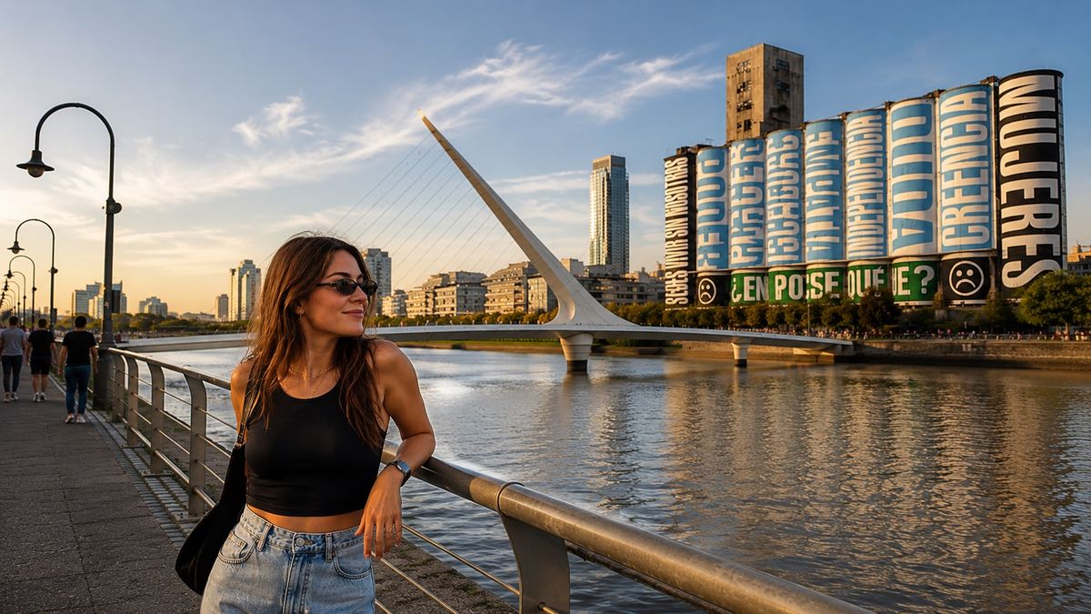 El Puente de la Mujer es un homenaje a las mujeres argentinas.