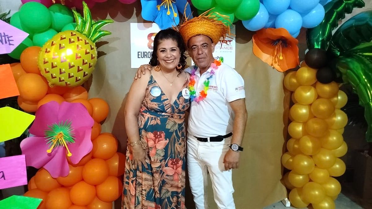 Rosana Gonzales, gerente general de Euroriente Reps; y Walter Zapata, ejecutivo comercial de Xpert Assistance.