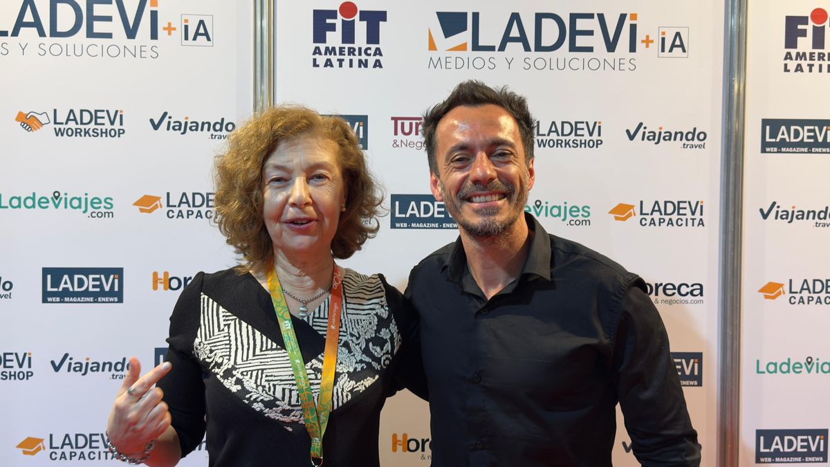 Patricia Azia, comercial de Ladevi; y Joaquín Albamonte, director comercial de Grupo Ocho. Patricia Azia, comercial de Ladevi; y Joaquín Albamonte, director comercial de Grupo Ocho.