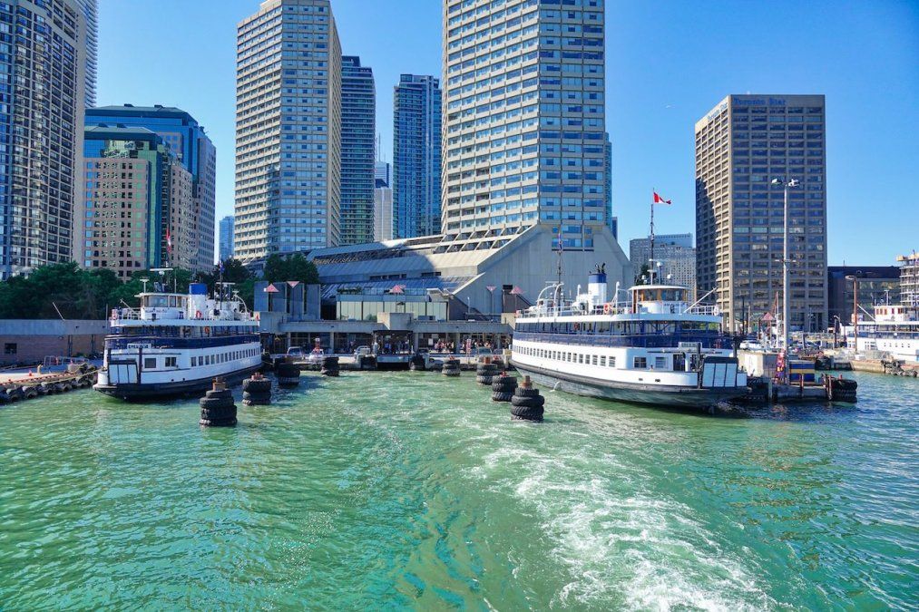 Para acceder a Toronto Islands es necesario abordar un ferry.