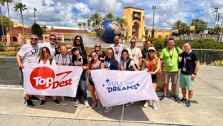 El grupo de agentes de viajes invitado por Top Dest.