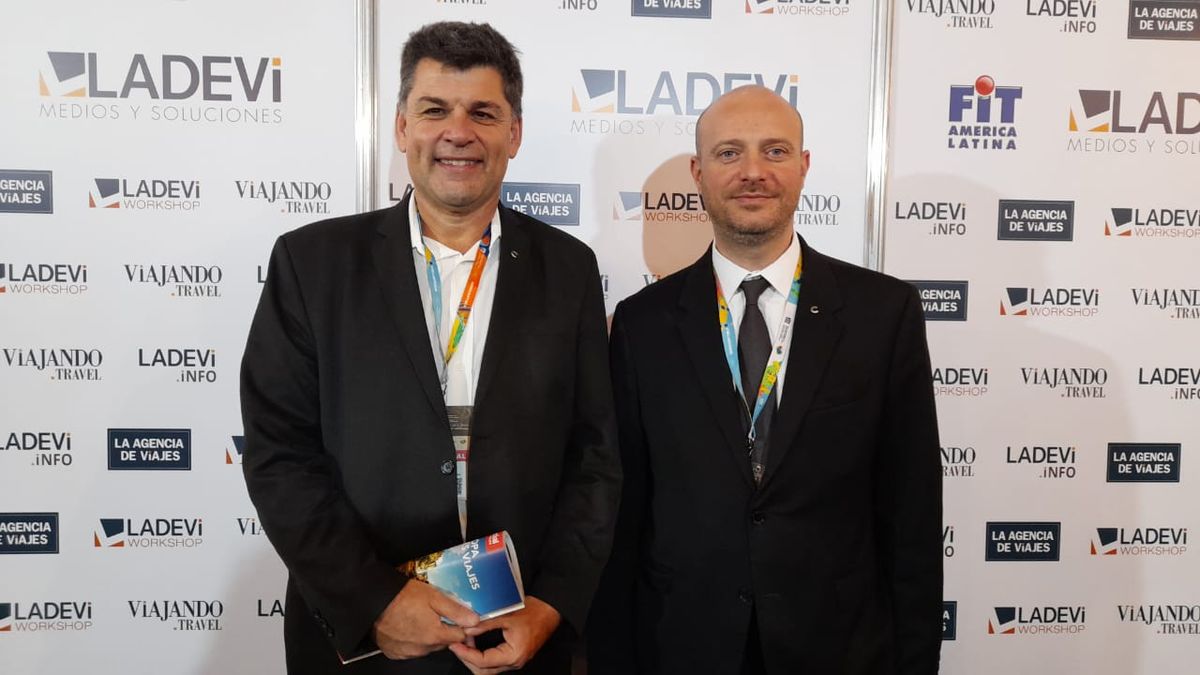 Flavio González, head of trade Argentina y Latam de Costa Cruceros; y Fernando Joselevich, CM Argentina y Latam de Costa Cruceros.&nbsp;