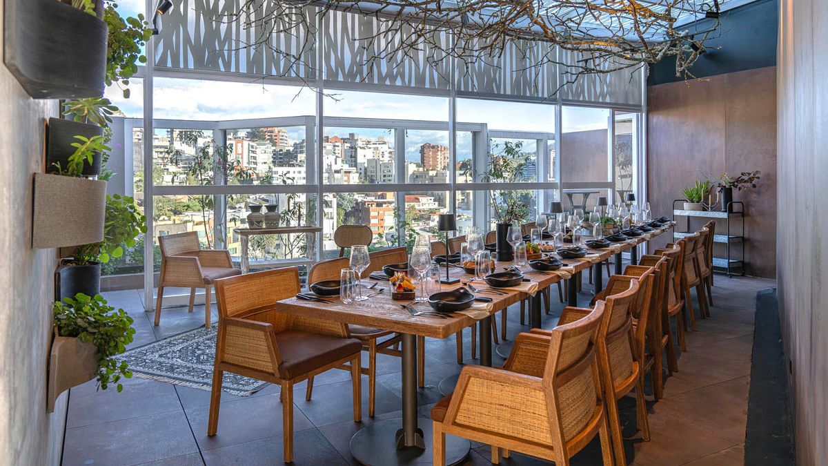 Restaurante El Panecillo, ubicado en el rooftop.