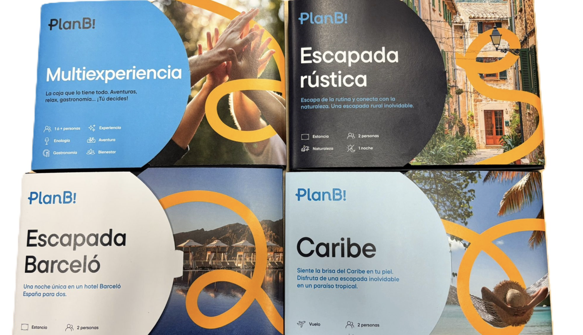 Cajas de viajes sorpresa de PlanB, una empresa de Ávoris.