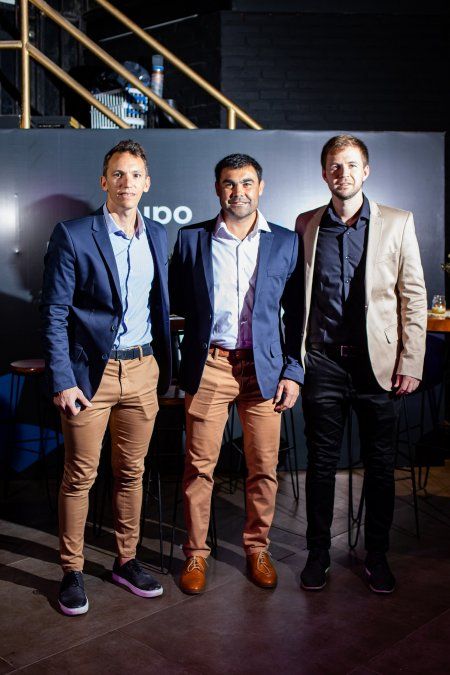 De izquierda a derecha: Alejandro Di Pangrazio, Jerónimo Racciatti y Joel Risaletto.
