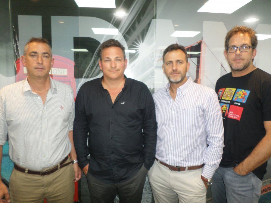 Guillermo Caporalini, Flavio Novara, Leonardo Capasso y Juan Ostiglia, socios gerentes de Sudameria.