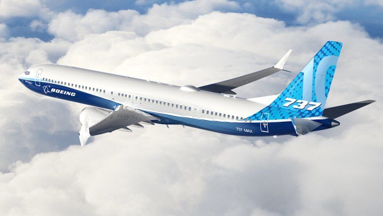 Un Boeing B-737MAX 10 como los que encargó IAG.