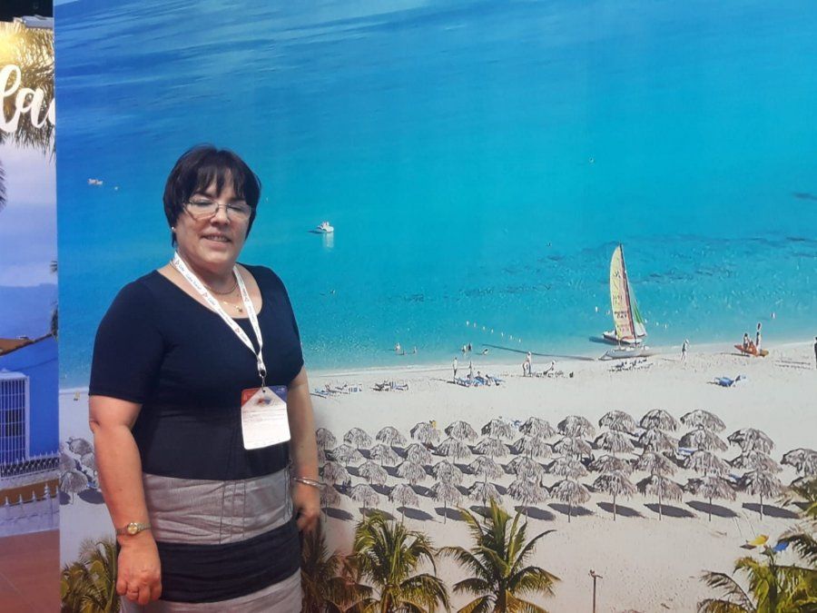 Janet Ayala Díaz, consejera de la Oficina de Turismo de Cuba en Argentina, estuvo presente en la Feria Internacional de Turismo de América Latina.