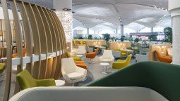 Lounge de SkyTeam en el nuevo Aeropuerto Internacional de Estambul.