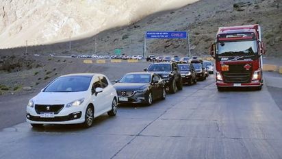 Las esperas en el Paso Los Libertadores alcanzan hasta las 12 horas.&nbsp;