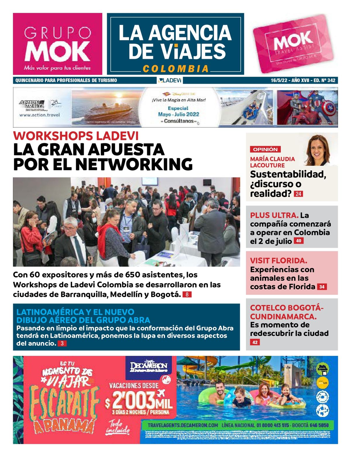 Última edición 342 del Emag la revista La Agencia de Viajes.