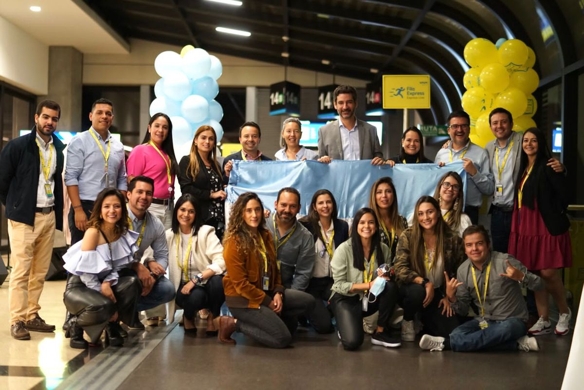 Evento inaugural de la llegada de Viva Air a Buenos Aires, Argentina.