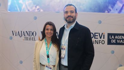 Alberto Ramos, gerente comercial para America de Welcomebeds en el stand de Ladevi.